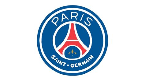 Many colors are used in the club logo. Psg Logos