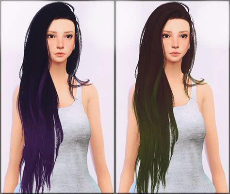 Sims 4 Cc Finds — Elliesimple Elliesimple Hair Recolor Ombré