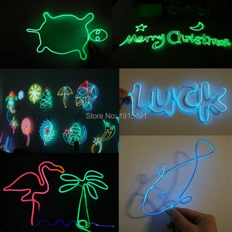 Buy 2017 New Magic Neon Wire 10 Color Choice Flashing