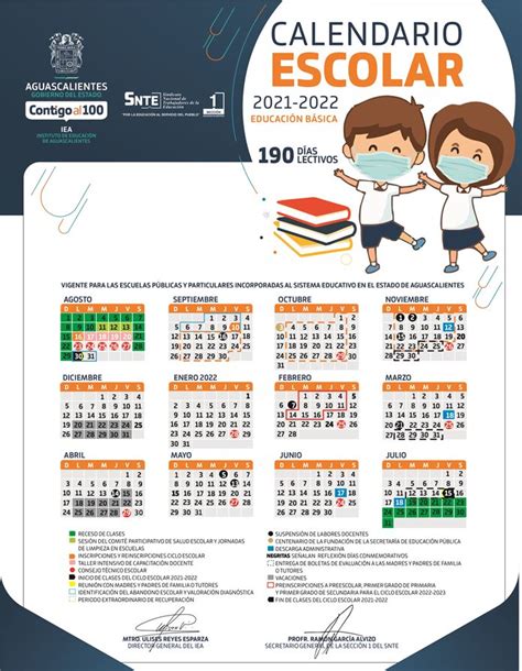 Este Será El Calendario Escolar 2021 2022 En Aguascalientes El
