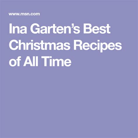 Or at least i hope you are? Ina Garten Christmas Eve Deserts - Fireside Picnics and ...