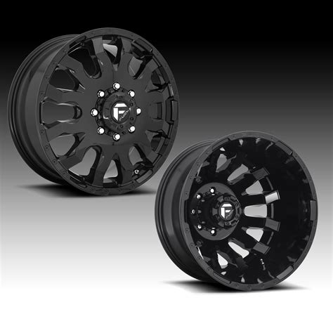 Fuel Blitz Dually D675 Gloss Black Custom Wheels Rims Blitz Dually