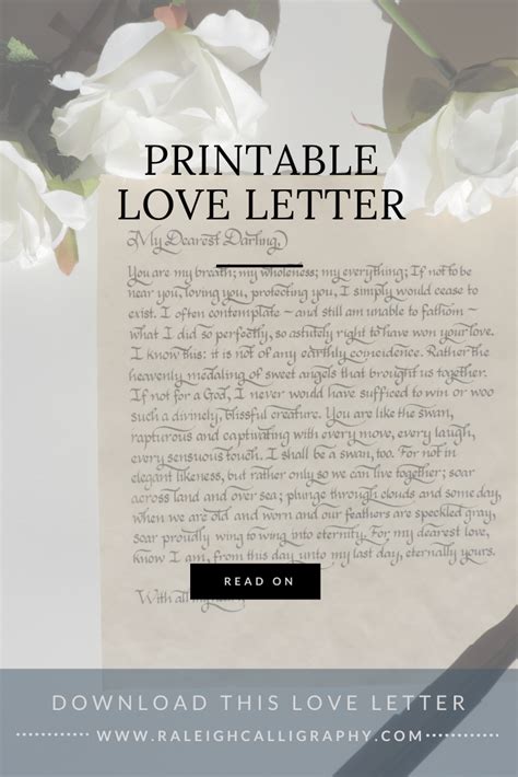 Valentines Day Printable Love Letter — Raleigh Calligraphy And Design