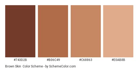 Brown Skin Color Scheme Brown