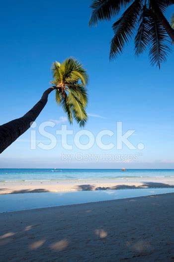 Boracay Island White Beach Philippines Vertical Panorama Stock Photo
