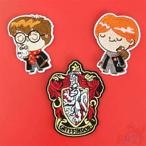 Harry Potter Gryffindor Embroidered Patch Iron On Sew On Badge For