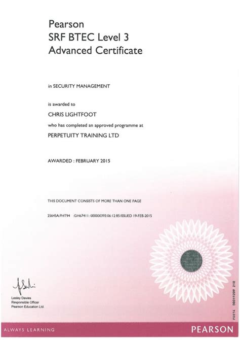 Btec Level 3 Certificate