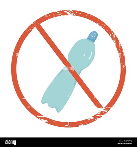 Keine Kunststoff Symbol Verboten Plastiktüte Unterzeichnen Vector