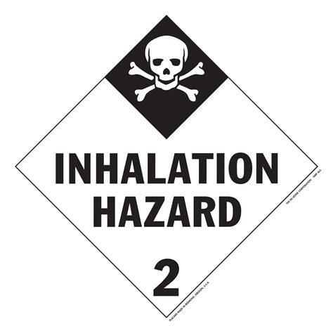 Hazardous Material Placards 10 3 4 X 10 3 4 Class 2 Gases Hazardous