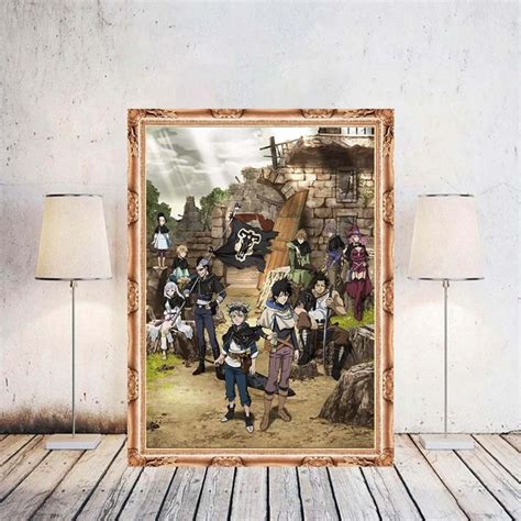 Black Clover Poster Black Clover Character List Scroll Pictuce Hanging