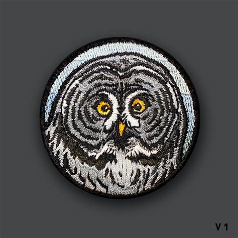 Wildlife V1 Great Gray Owl Morale Patch Etsy