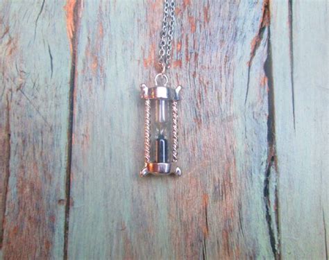 Unique Hourglass Necklace By Foxxjewelry On Etsy
