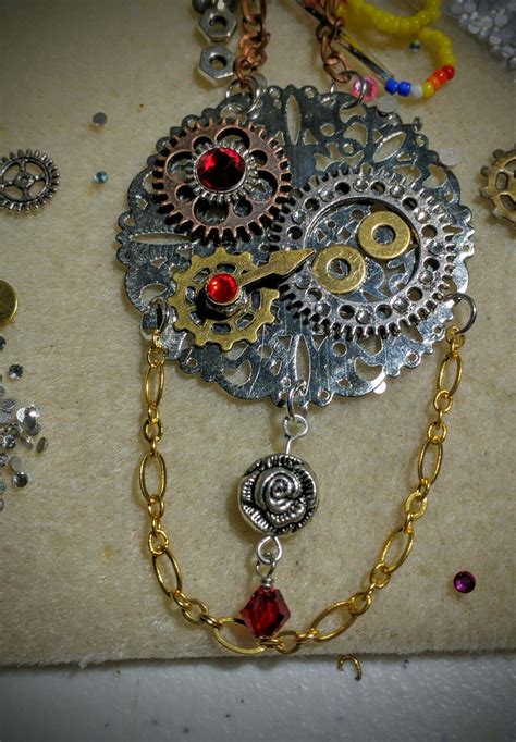 Pin By Valerie Francisco On Steampunk Jewelry Steampunk Necklace