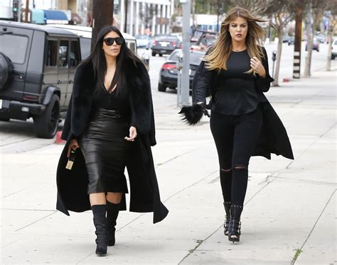 Kim Kardashian And Khloé Kardashian Wore Matching Outfits In Woodland Celebrity Pictures