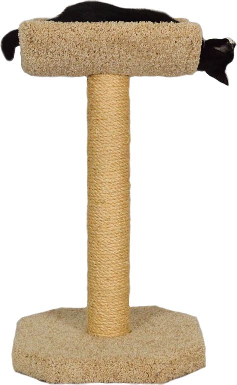 Molly And Friends Kitty Cot 27 In Cat Tree And Scratching Post Beige