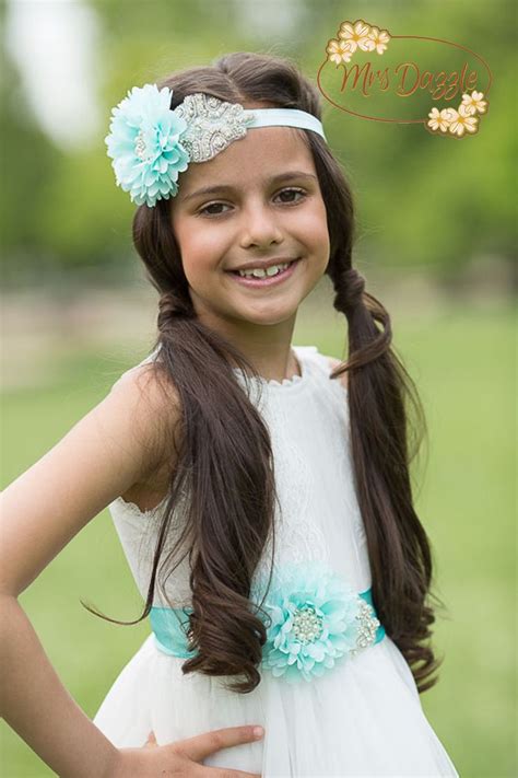 Cute Flower Girl Dress For Mint Weddings Listing