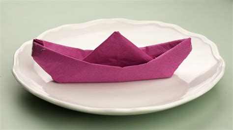 4 Ways To Fold A Napkin Like A Boat Wikihow