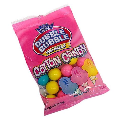 Dubble Bubble Cotton Candy Gumballs 4 Oz Bag All City Candy