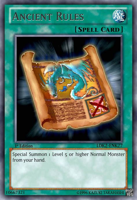 Ancient Rules By Crimsonterror13 On Deviantart Yugioh Yugioh Cards Cards