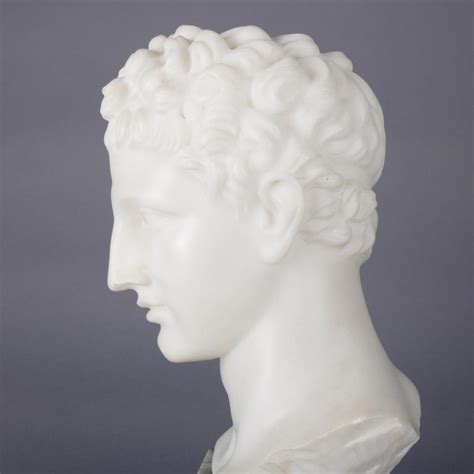 Antique Italian Classical Carved Alabaster Sculpture Of