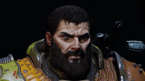 Doom Slayer With A Simulated Beard Doom