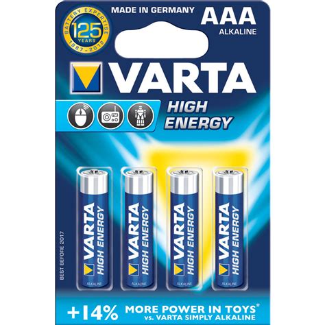 Varta Aaa 15v Alkaline Batteries 4 Pack At
