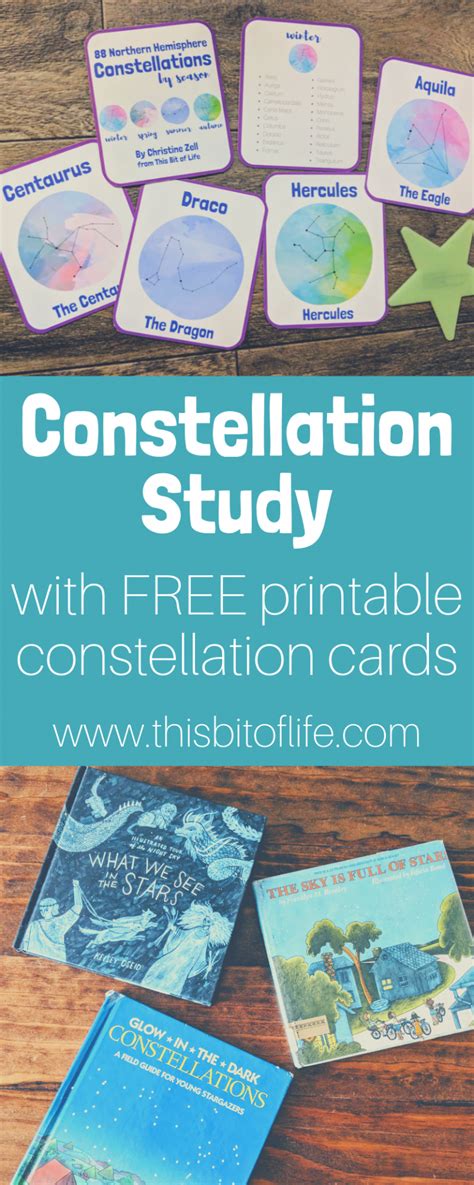 Constellation Study With Free Constellation Flashcards Printable This