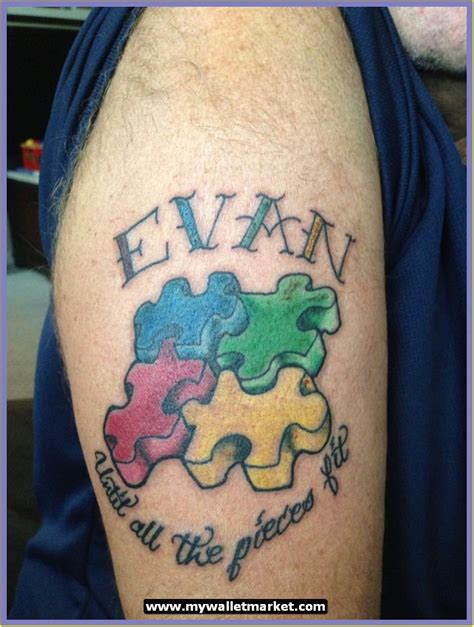 Autism banner puzzle tattoo on foot. Awesome Tattoos Designs Ideas for Men and Women: Autism ...