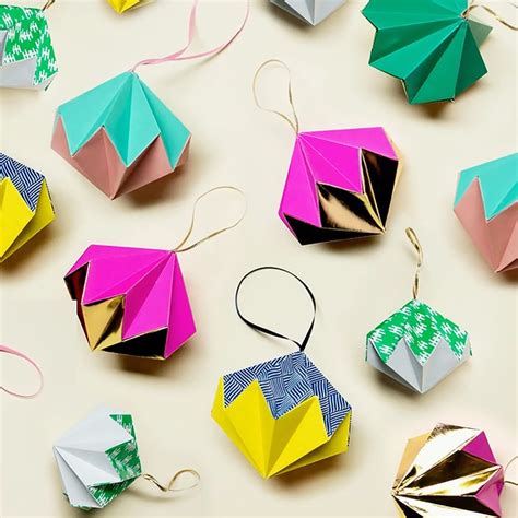 Origami Christmas Decorations Gathered