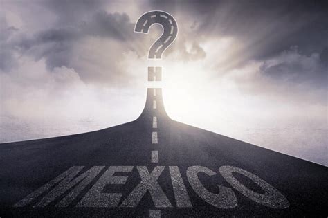Premium Photo Road With Mexico Word And Question Mark