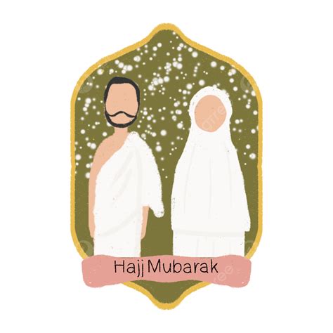 Hajj Mubarak Png Picture Moslem Man And Woman Hajj Mubarak Moslem
