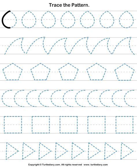Free Drawing Patterns To Trace Preschool Writing Homeschool Preschool