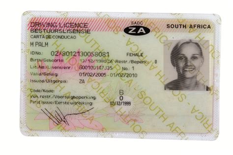 Fake South African Drivers License Template Thaikeen