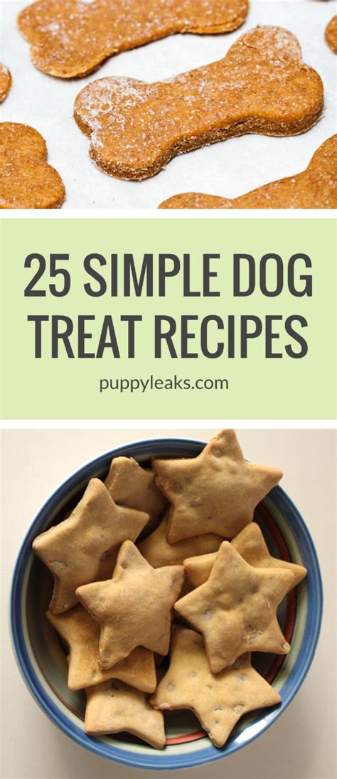 25 Simple Dog Treat Recipes 5 Ingredients Or Less Puppy
