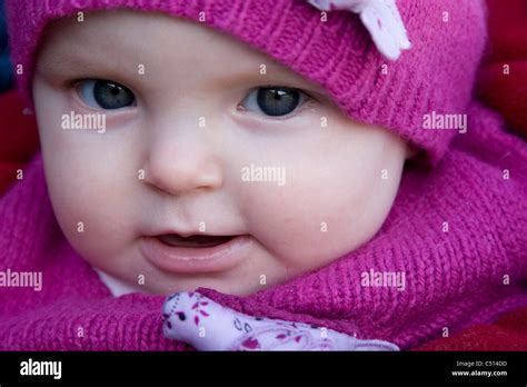 Baby Girl Portrait Stock Photo Alamy