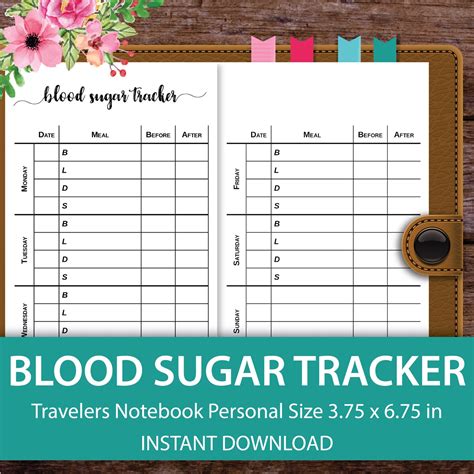 Blood Sugar Tracker Blood Pressure Blood Glucose Log Blood