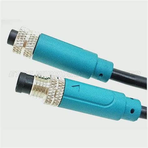 Ip68 M8 Waterproofing Cable Assy Connectors Overmolding Etop