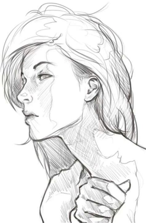 Side Profile Drawing Reference Woman Yuuki Wallpaper