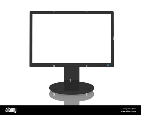 Monitor With Blank Screen Stock Photo Alamy