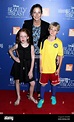 Edie Falco, daughter Macy Falco and son Anderson Falco arriving for the ...