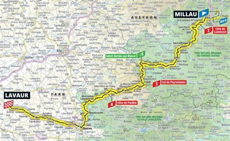 2021 tour de france route in numbers. Tour de France 2020 Parcours etappe 7: Millau - Lavaur
