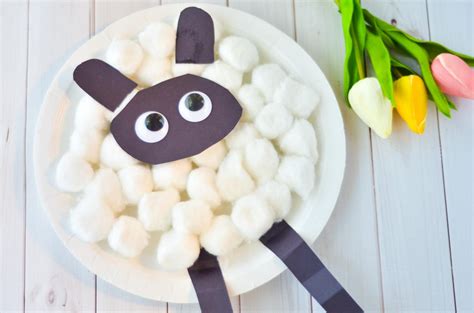 Paper Plate Sheep Craft For Easter And Spring Brought To You By Mom