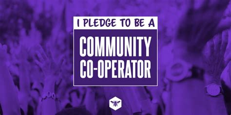 I Pledge To Be A Community Co Operator Post Covid19 Co Operative Party