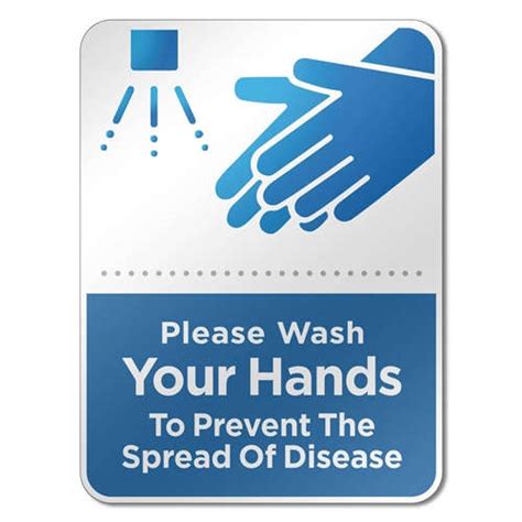Hand Washing Reminder Acrylic Sign
