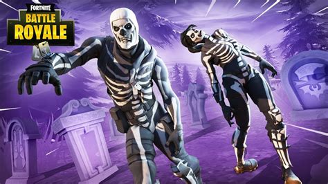 New Purple Glow Skull Trooper Skin Fortnite Battle Royale Gameplay