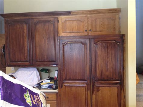 Refinishing Oak Kitchen Cabinets Gel Stain Cursodeingles Elena