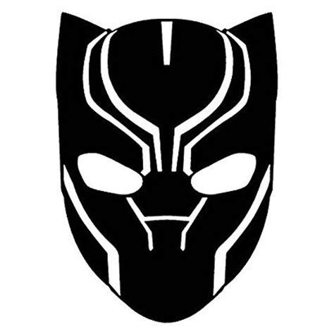 Marvel Black Panther Mask Decal Etsy