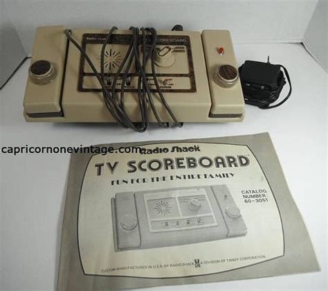 Vintage Video Game Console 1976 Radio Shack Electronic Tv Scoreboard In