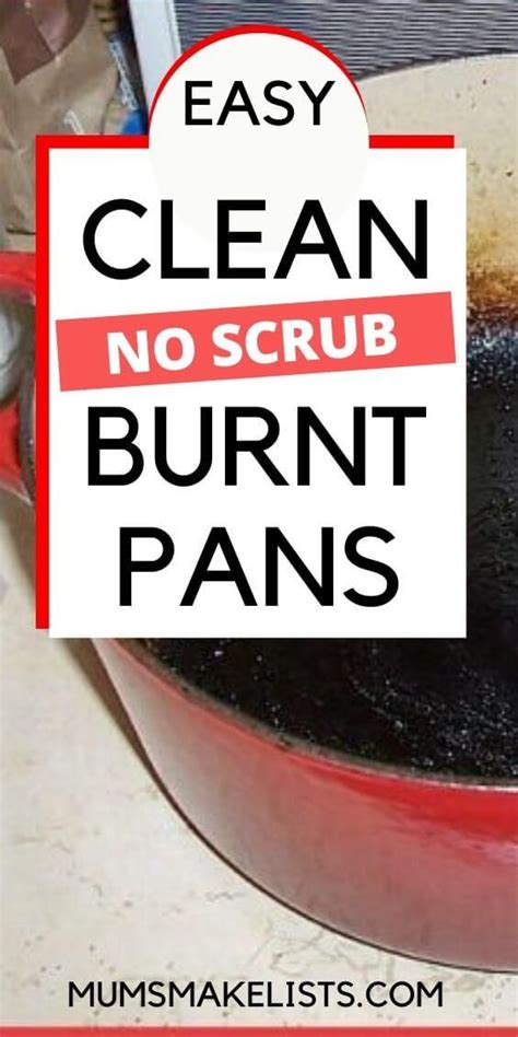 How To Clean Burnt Pans Quick Simple And Easy Cleaning Burnt Pans