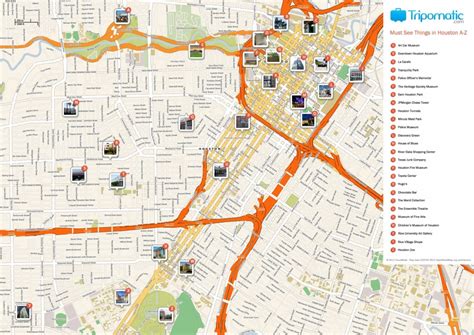 Downtown Houston Tunnel Map Printable